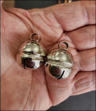 Pakistan-made Silver Falconry Bells - Loud Clear Sound - 5 Sizes