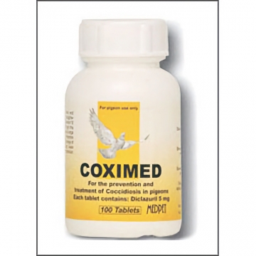 Coximed 100 Tablets - For the Treatment of Coccidosis in Pigeons
