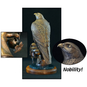 Nobility - The Gyrfalcon - Limited Edition Bronze Sculpture - Read More!