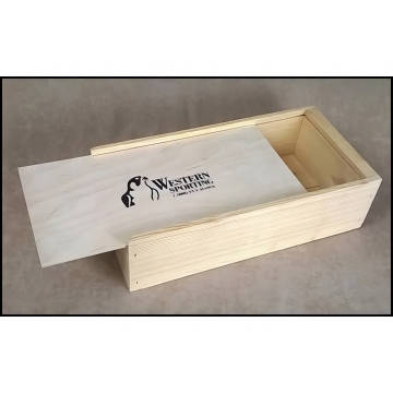 Western Sporting Wooden Storage Box- Easy Storage for Tools or Equipment